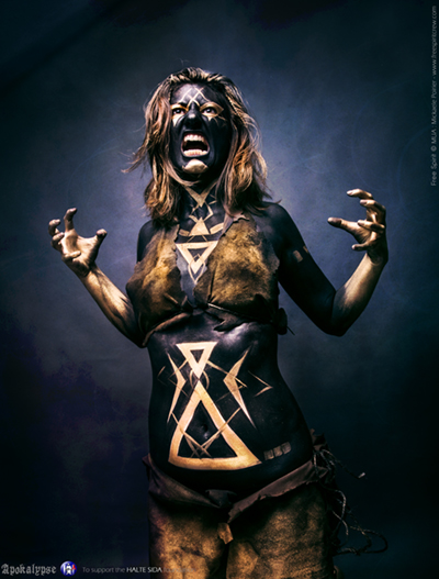 Body painting noir et or gold and black